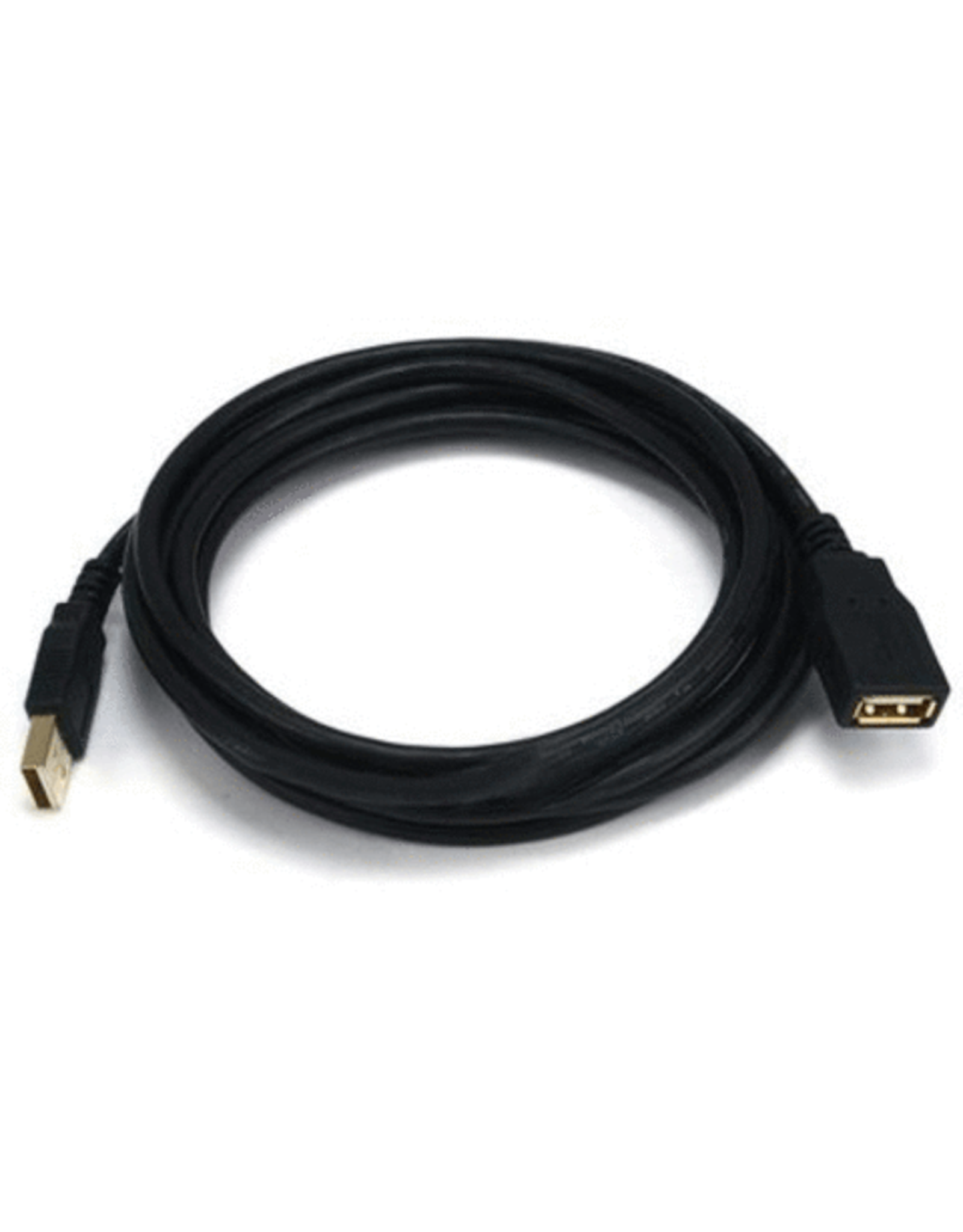 10ft USB 2.0 A Male to A Female Extension 28/24AWG Cable (Gold Plated)