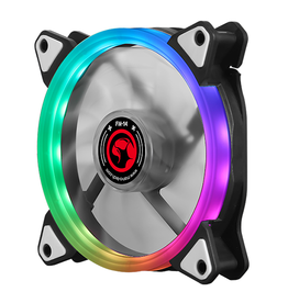 MARVO FN14 RGB Cooling fan with circle RGB lighting small 3pin+big 3 4pin