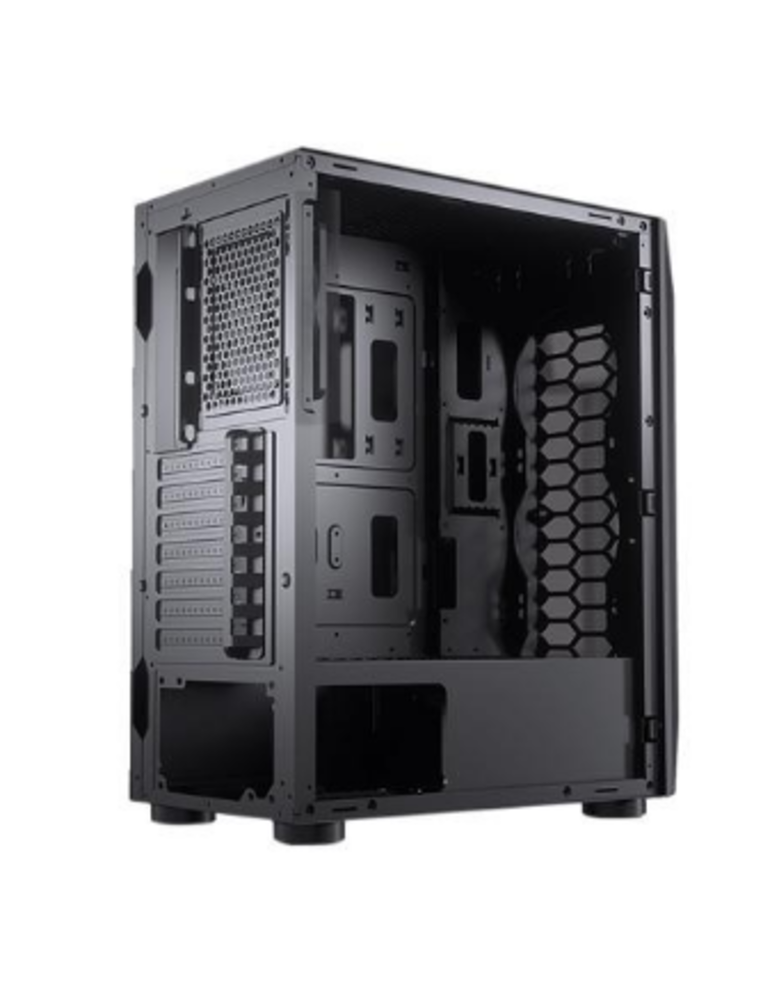 Cougar COUGAR MX410 Black Powerful and Compact Mid-Tower Case with Dual RGB Strips