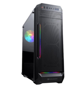 Cougar COUGAR MX331 Mesh-G Black Powerful Airflow Mid-Tower Computer Case with Stunning RGB and Tempered Glass