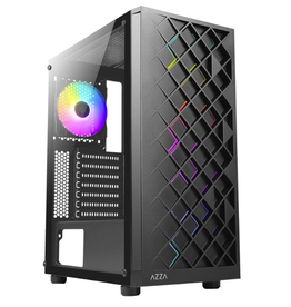 Azza AZZA Spectra 280B / Gaming / ATX Mid Tower / Tempered Glass / Black / 240mm Radiator Support