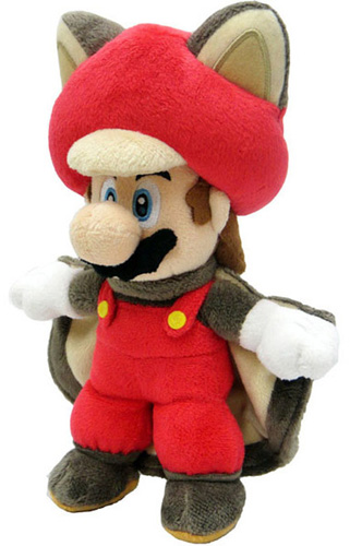 Little Buddy Little Buddy - Super Mario Bros - Flying Squirrel Mario - 9" Plush