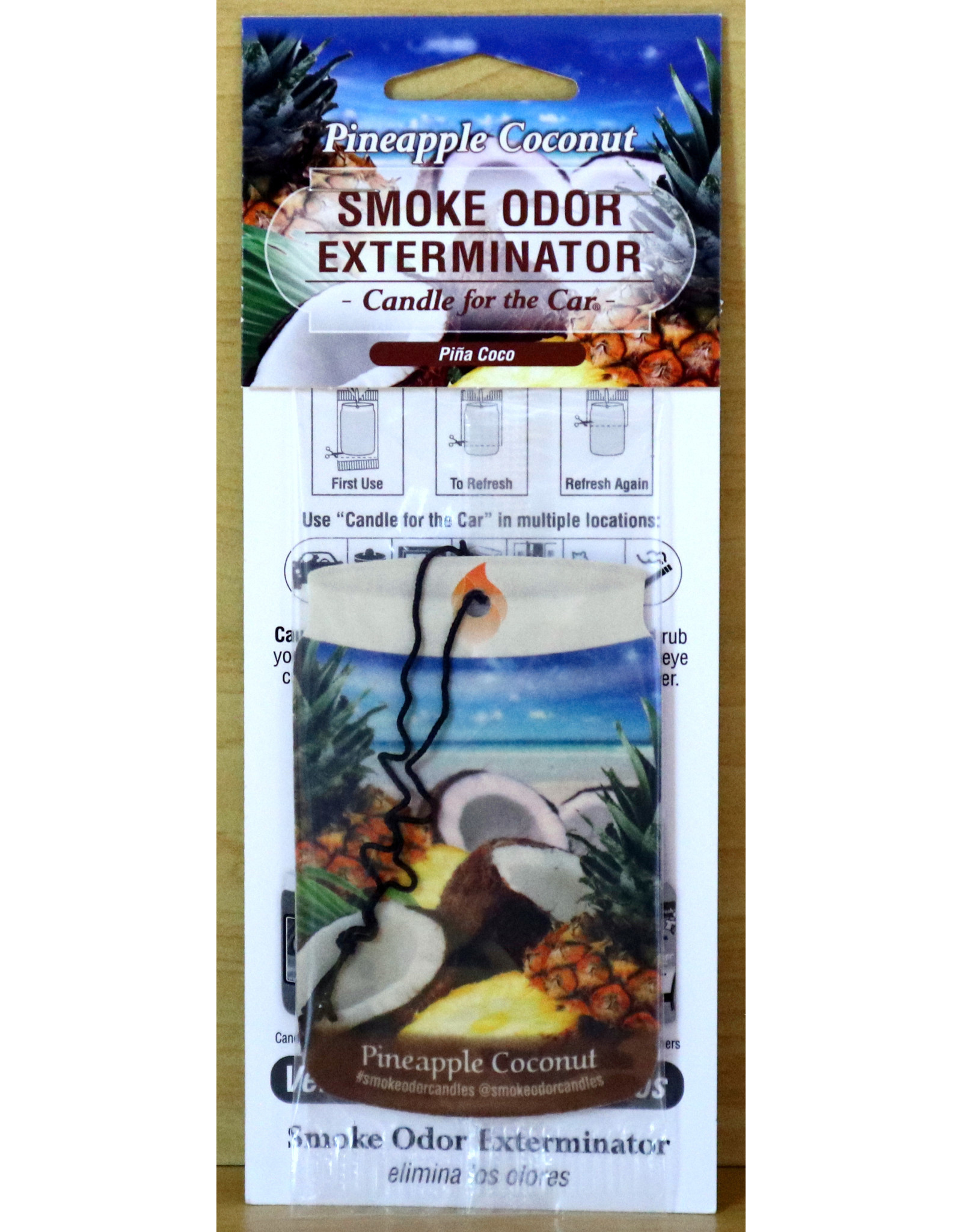 Smoke Odor Smoke Odor - Air Freshener Card  - Pineapple Coconut