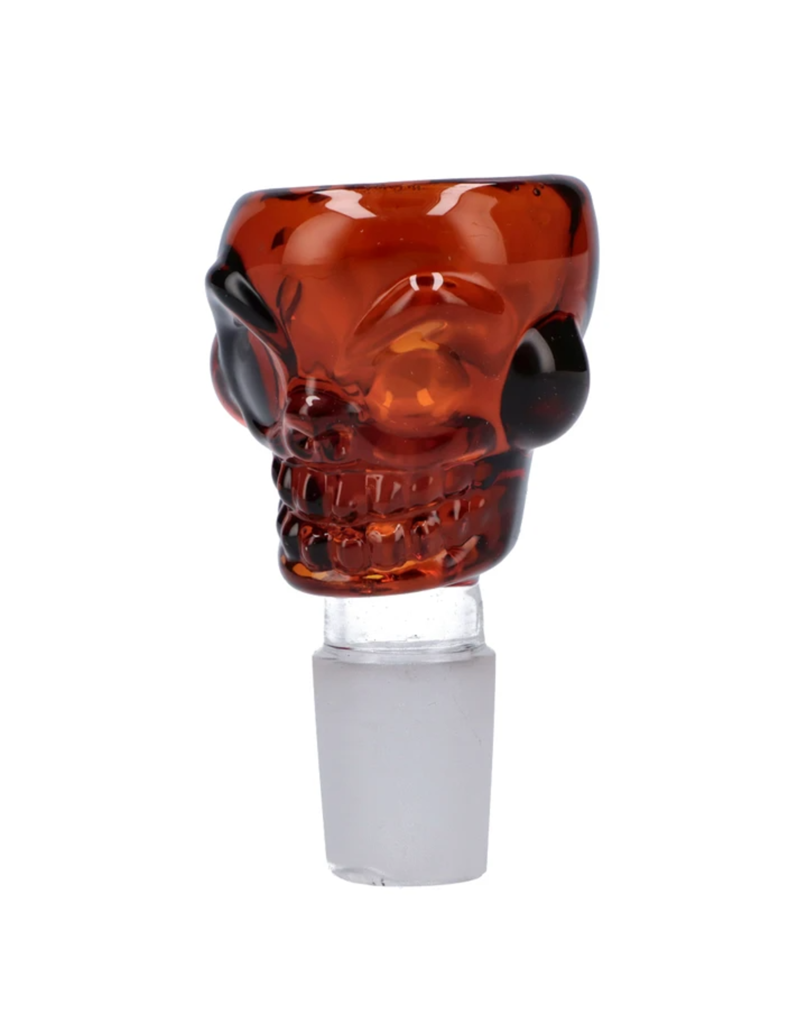 **CLEARANCE** RGR Glass - Glass Skull Bowls - 18.8mm Amber