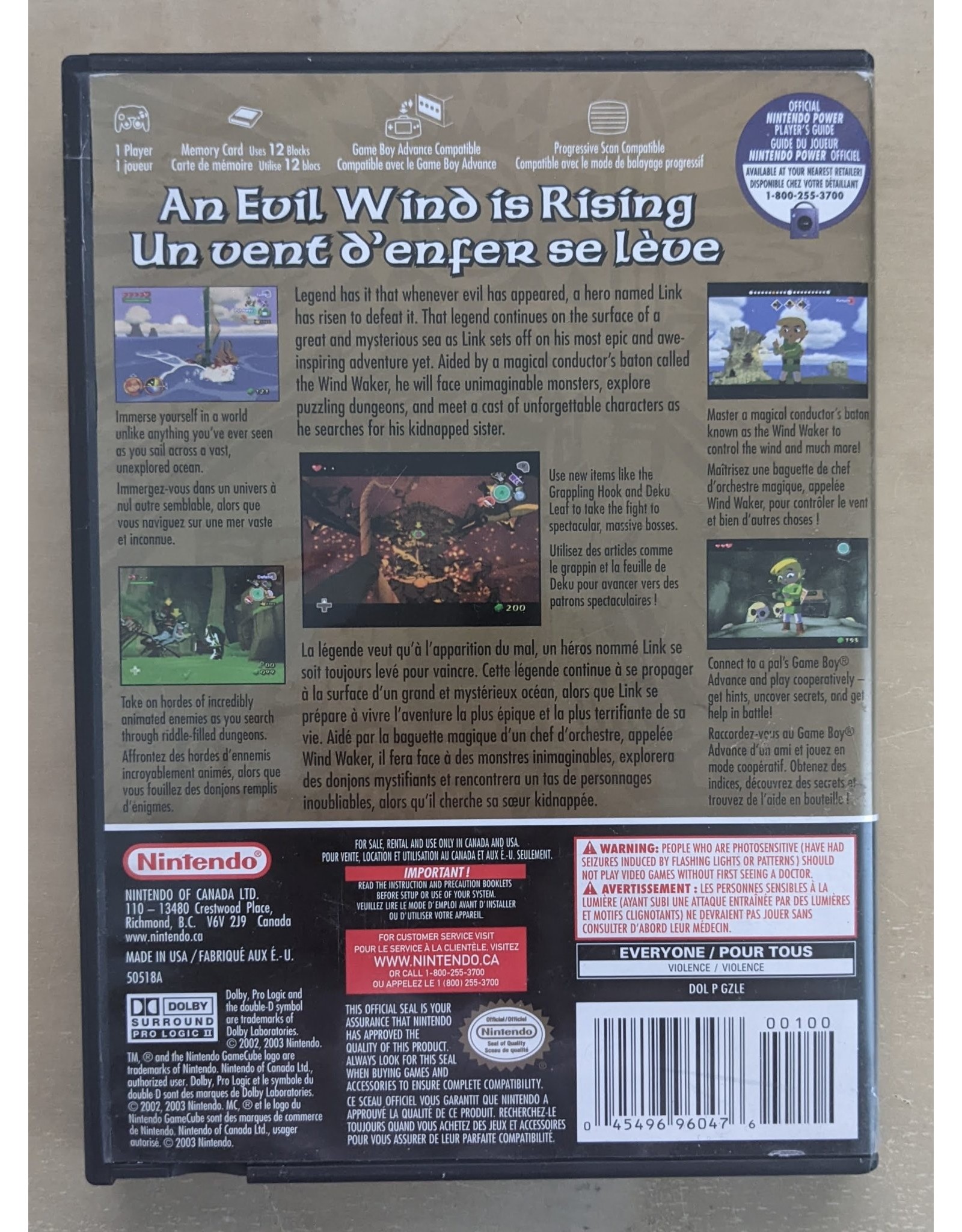 Used Game - Nintendo Gamecube - The Legend of Zelda: The Windwaker [CIB]