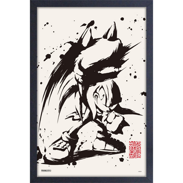 Pyramid America **CLEARANCE** Sonic The Hedgehog - Inked Knuckles 11" x 17" Framed Print