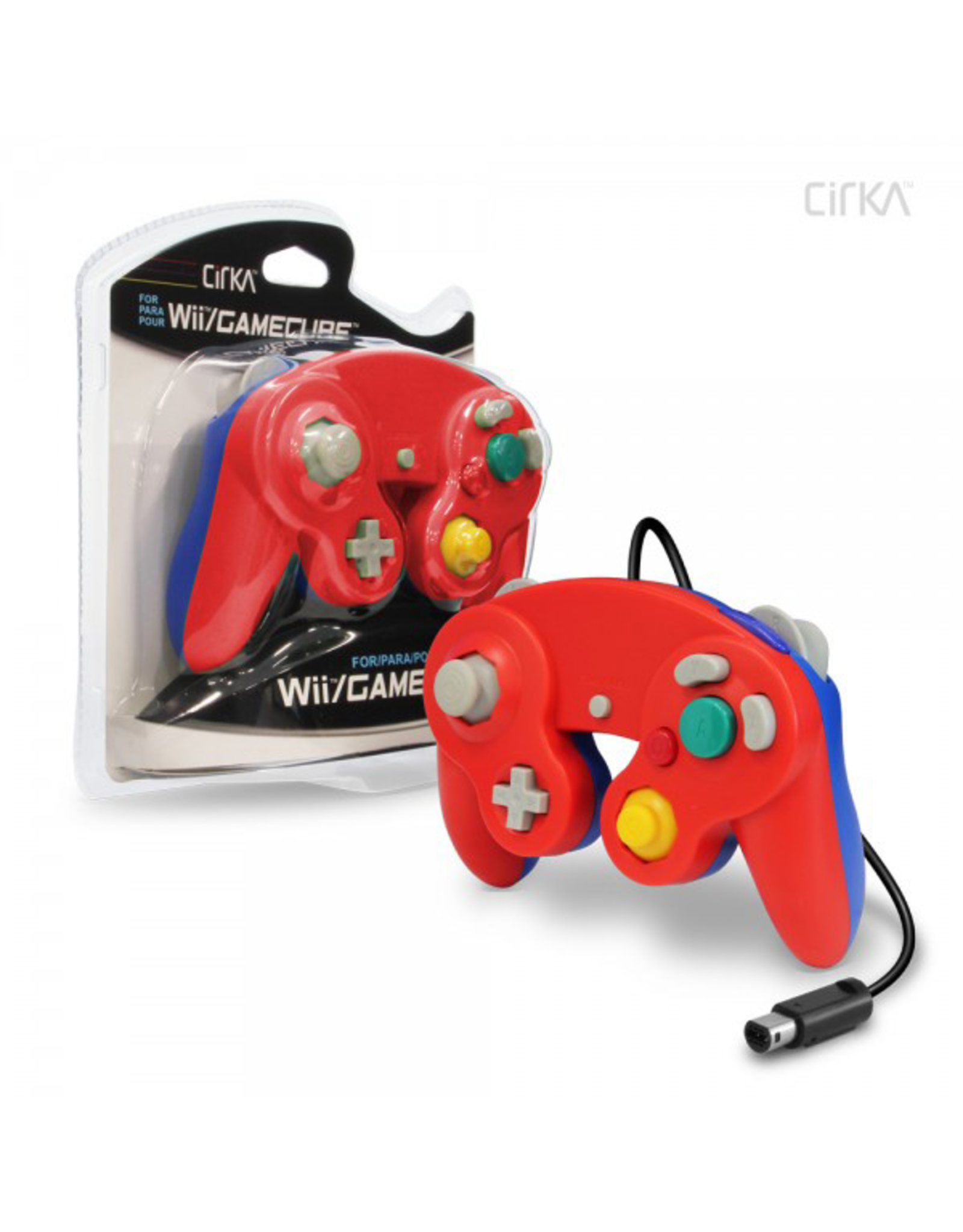 CirKa CirKa - Gamecube - Red/Blue Wired Controller