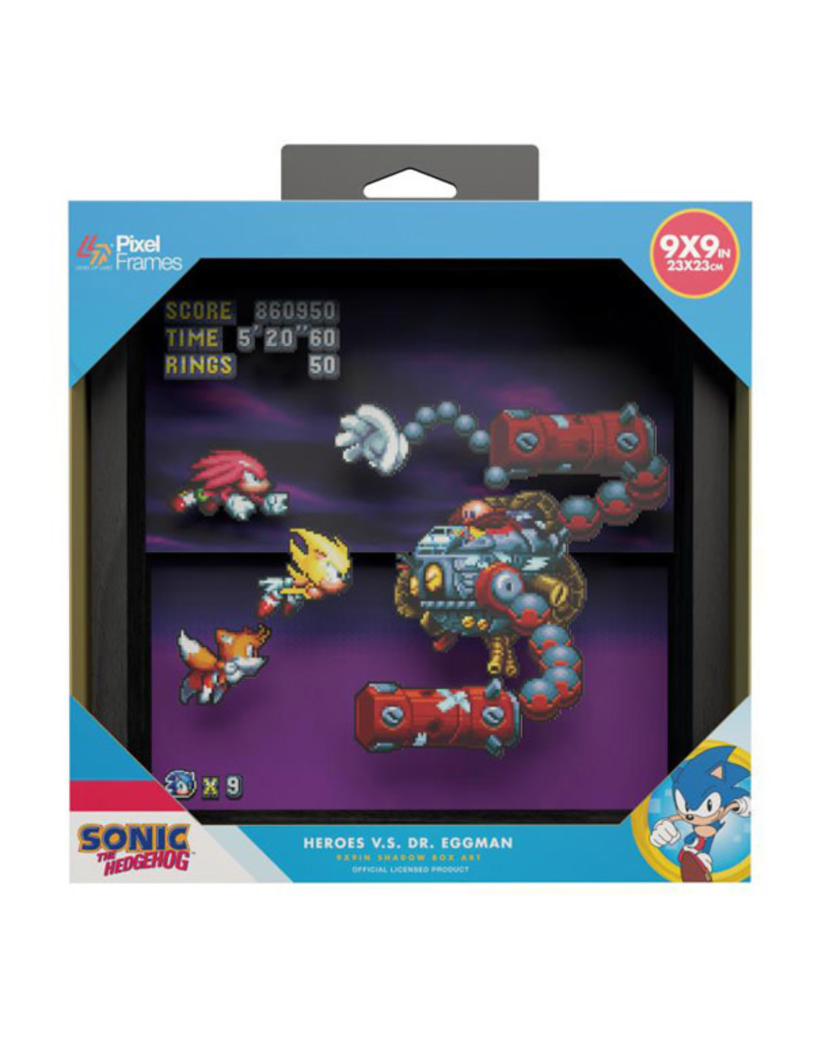 Pixelframe Pixelframe - Sonic Mania Heros - 9"x9"