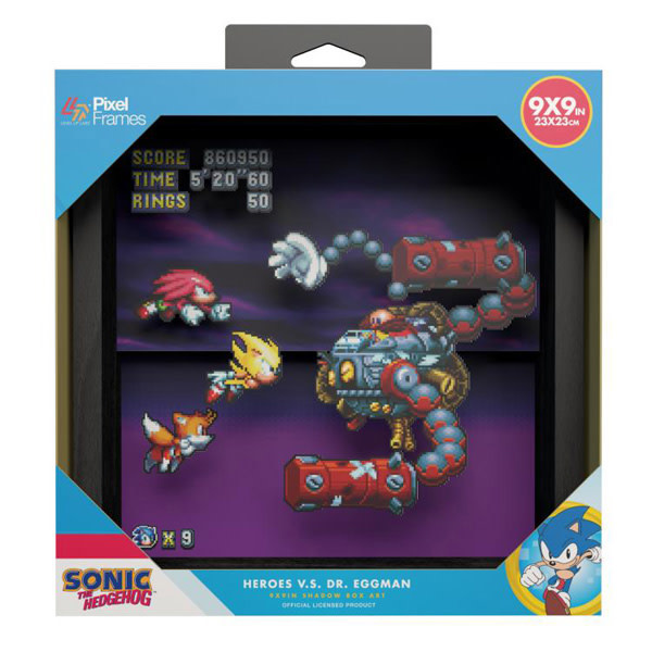 Pixelframe Pixelframe - Sonic Mania Heros - 9"x9"