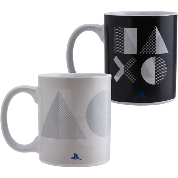 Paladone Playstation 5 Black & White Heat Change Mug