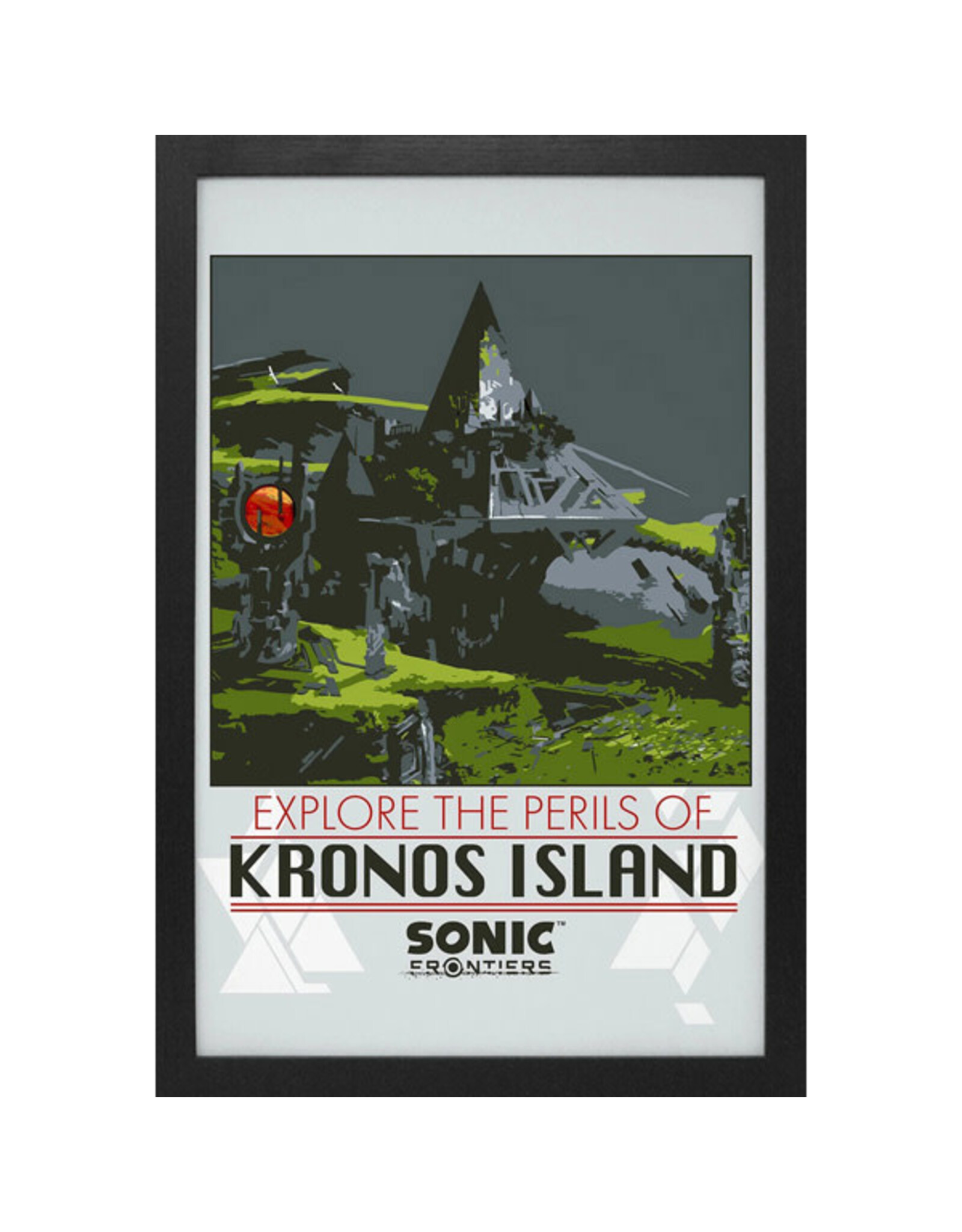 Pyramid America **CLEARANCE** Sonic Frontiers - Kronos Island 11" x 17" Framed Print