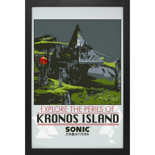 Pyramid America **CLEARANCE** Sonic Frontiers - Kronos Island 11" x 17" Framed Print