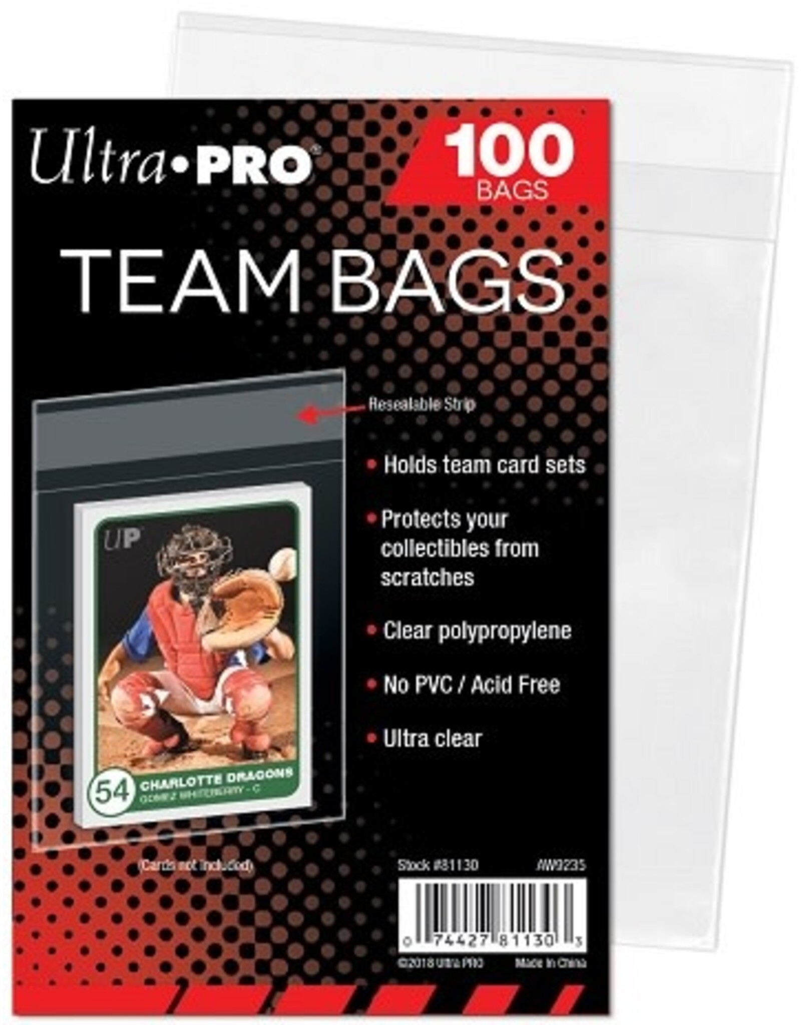 ultra pro Ultra Pro - Resealable Team Bags