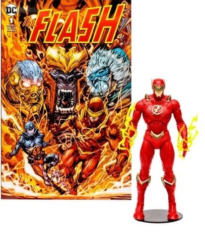 McFarlane Toys The Flash - The Flash 7" Figure w/ Comic