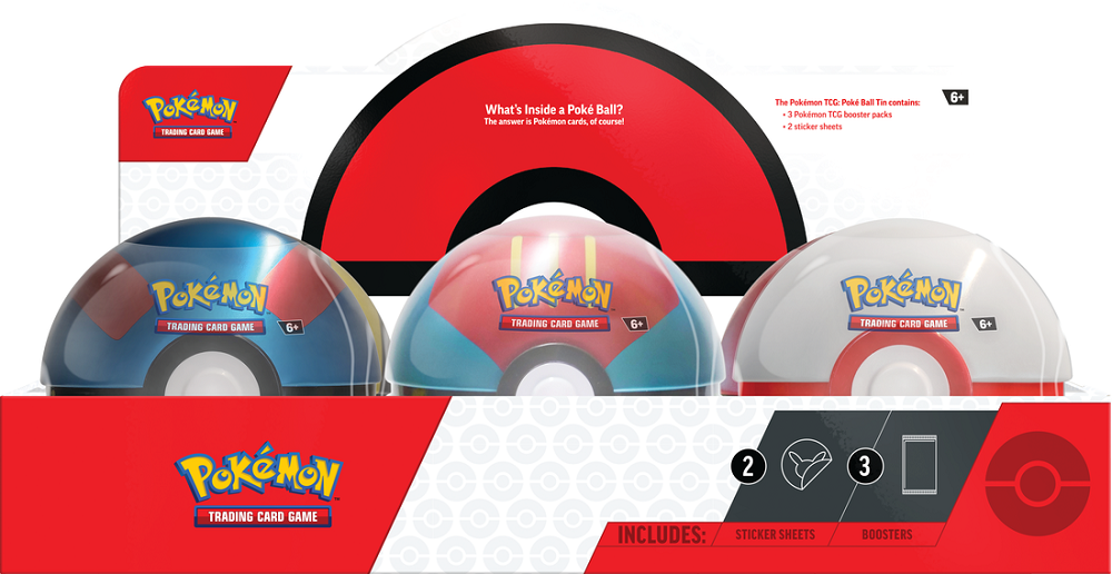 The Pokemon Company Pokémon Trading Card Game - Pokeball  Tin (Q3 2023)