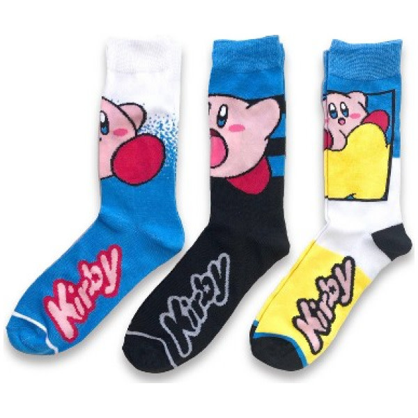 Bioworld Bioworld - Kirby - Kirby Character Crew Socks [3 Pack]