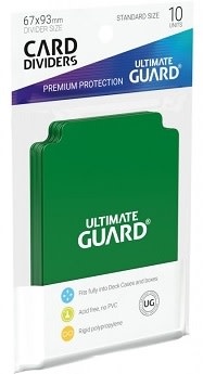 Ultimate Guard Trading Card Dividers (Green) x10