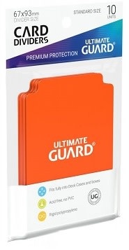 Ultimate Guard Trading Card Dividers (Orange) 10pk