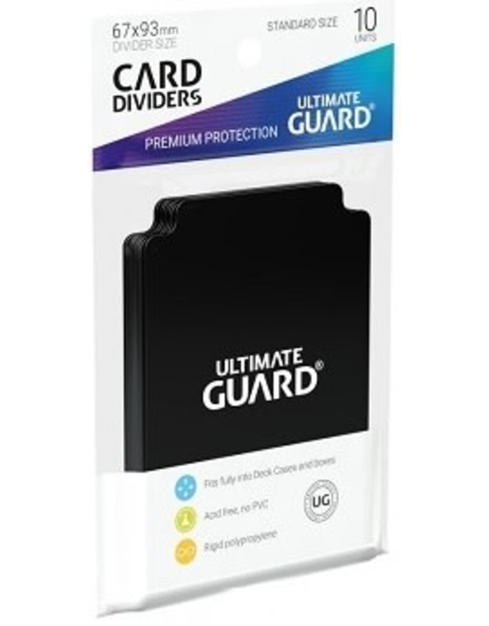 Ultimate Guard Trading Card Dividers (Black) 10pk