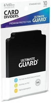 Ultimate Guard Trading Card Dividers (Black) 10pk