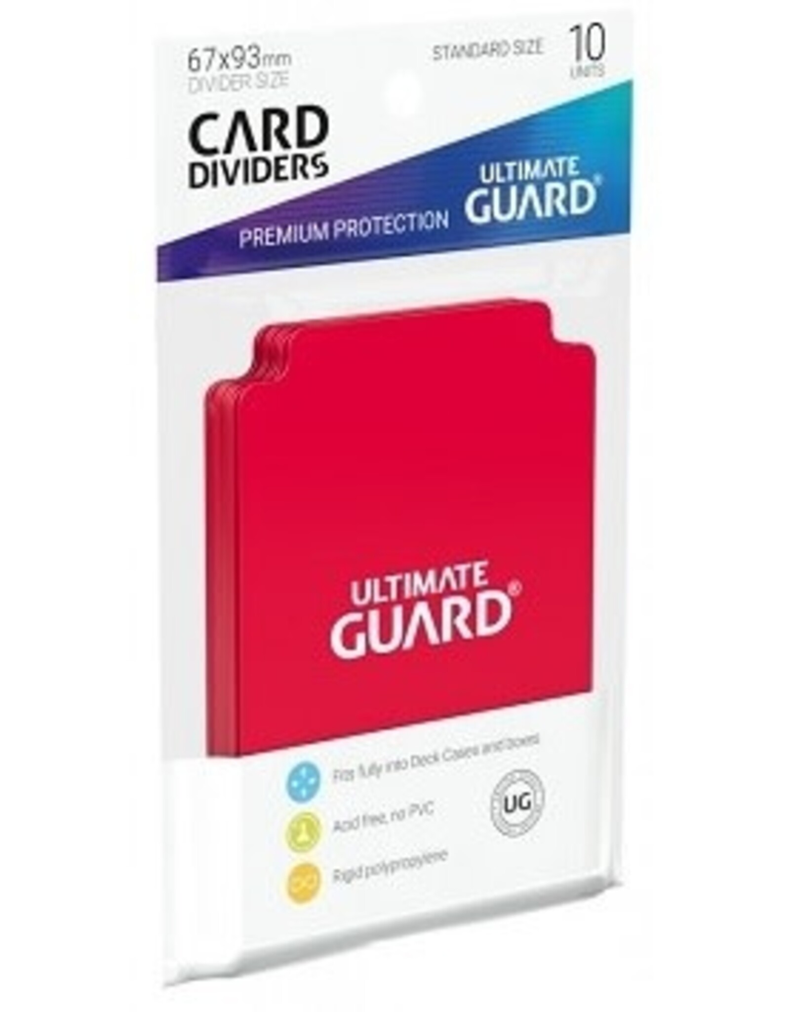 Ultimate Guard Trading Card Dividers (Red) 10pk