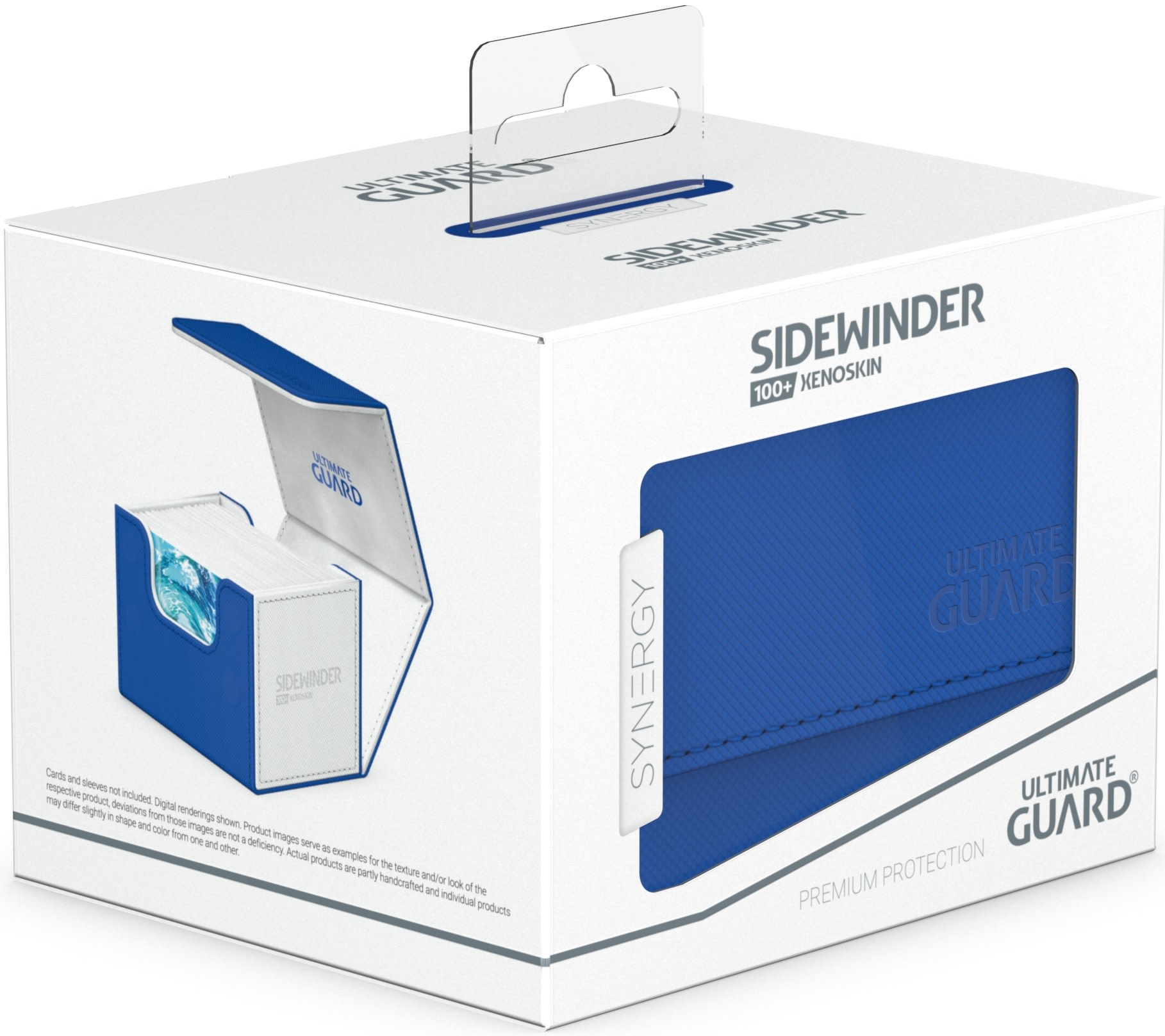 Ultimate Guard Sidewinder Deck Case (100+, White/Blue)