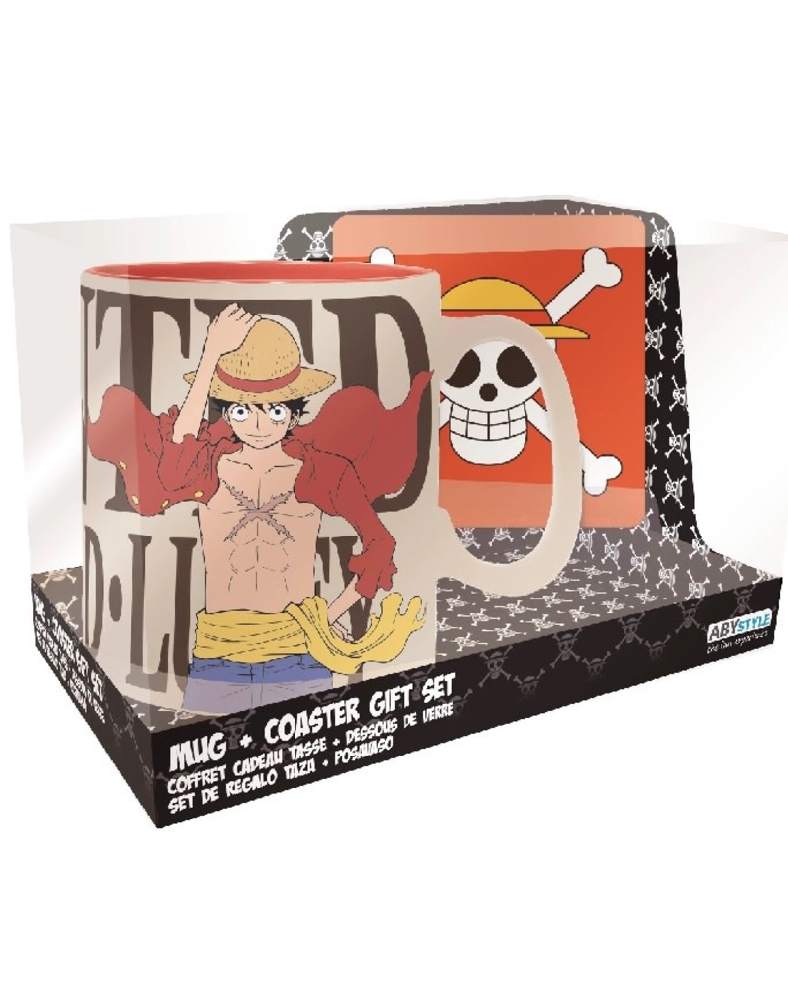 Abysse America One Piece - Luffy Mug & Coaster Set