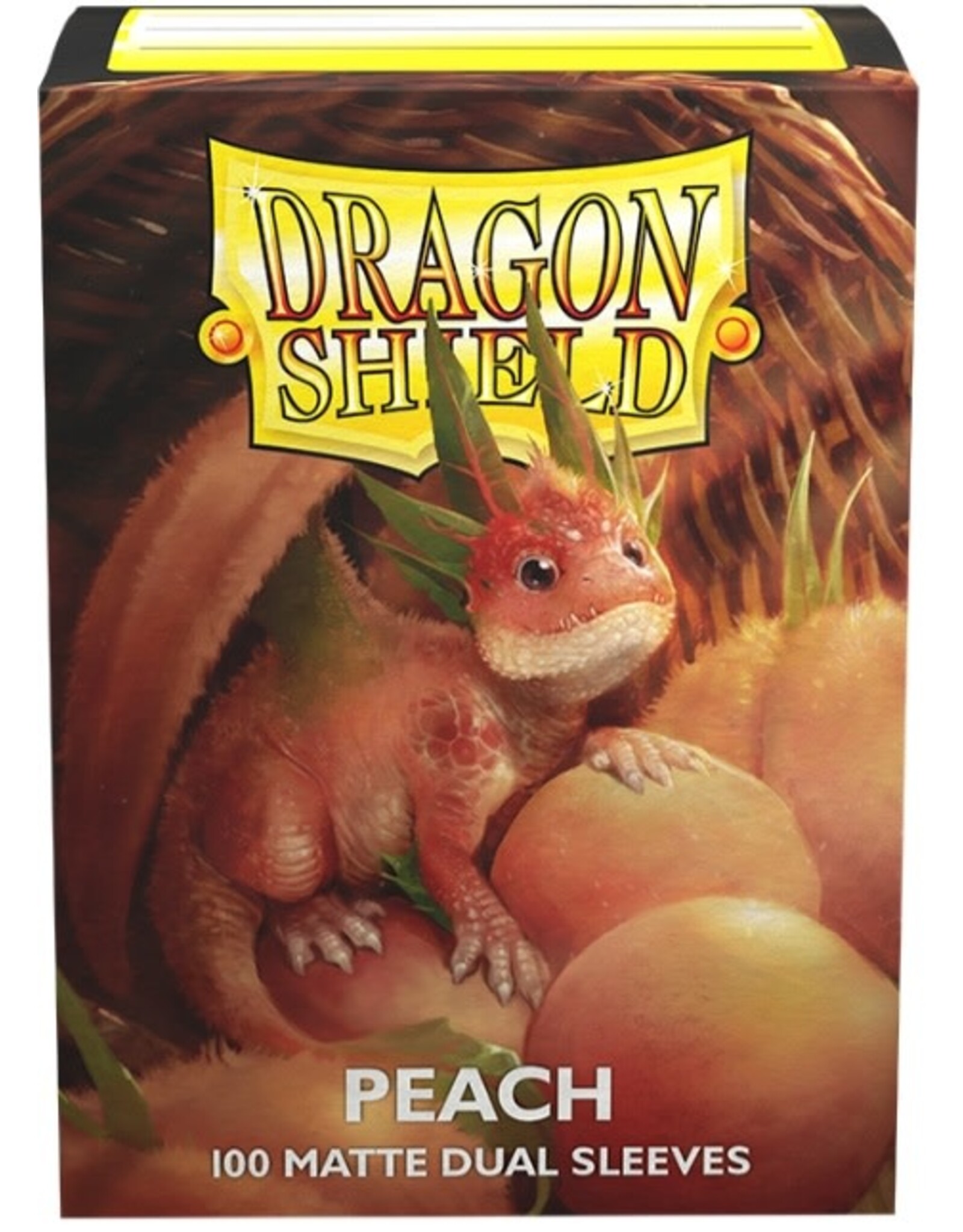 dragon shield Trading Card Sleeves (Dual Matte Peach) 100ct