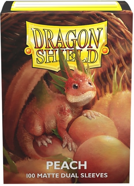 dragon shield Trading Card Sleeves (Dual Matte Peach) 100ct