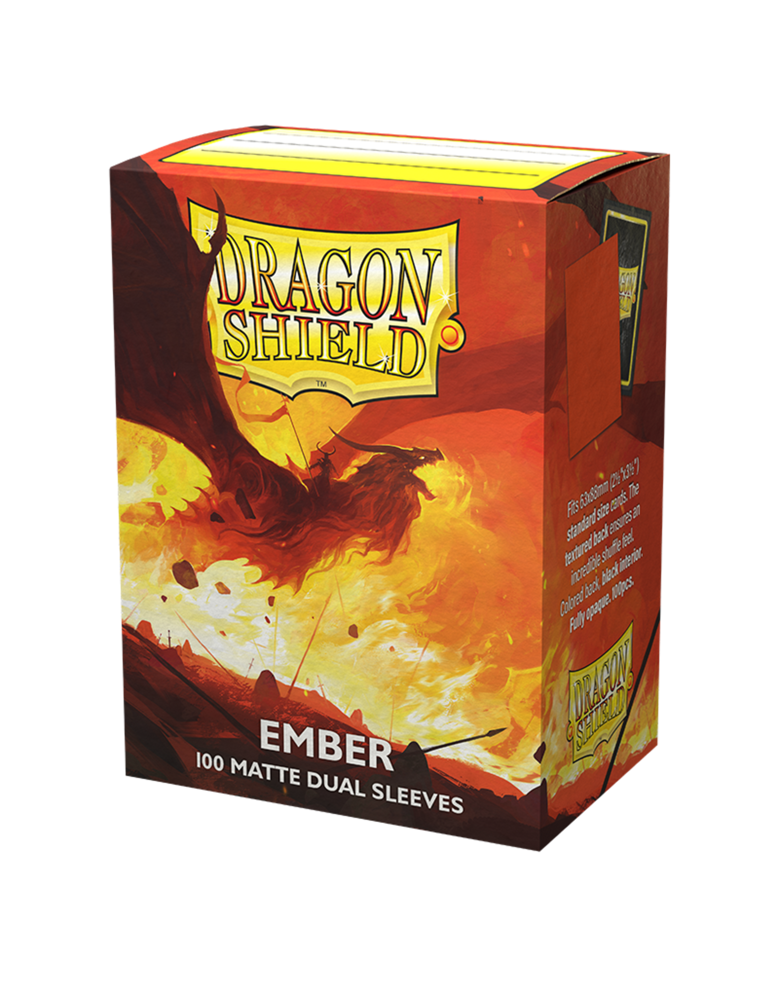 dragon shield Trading Card Sleeves (Dual Matte Ember) 100ct