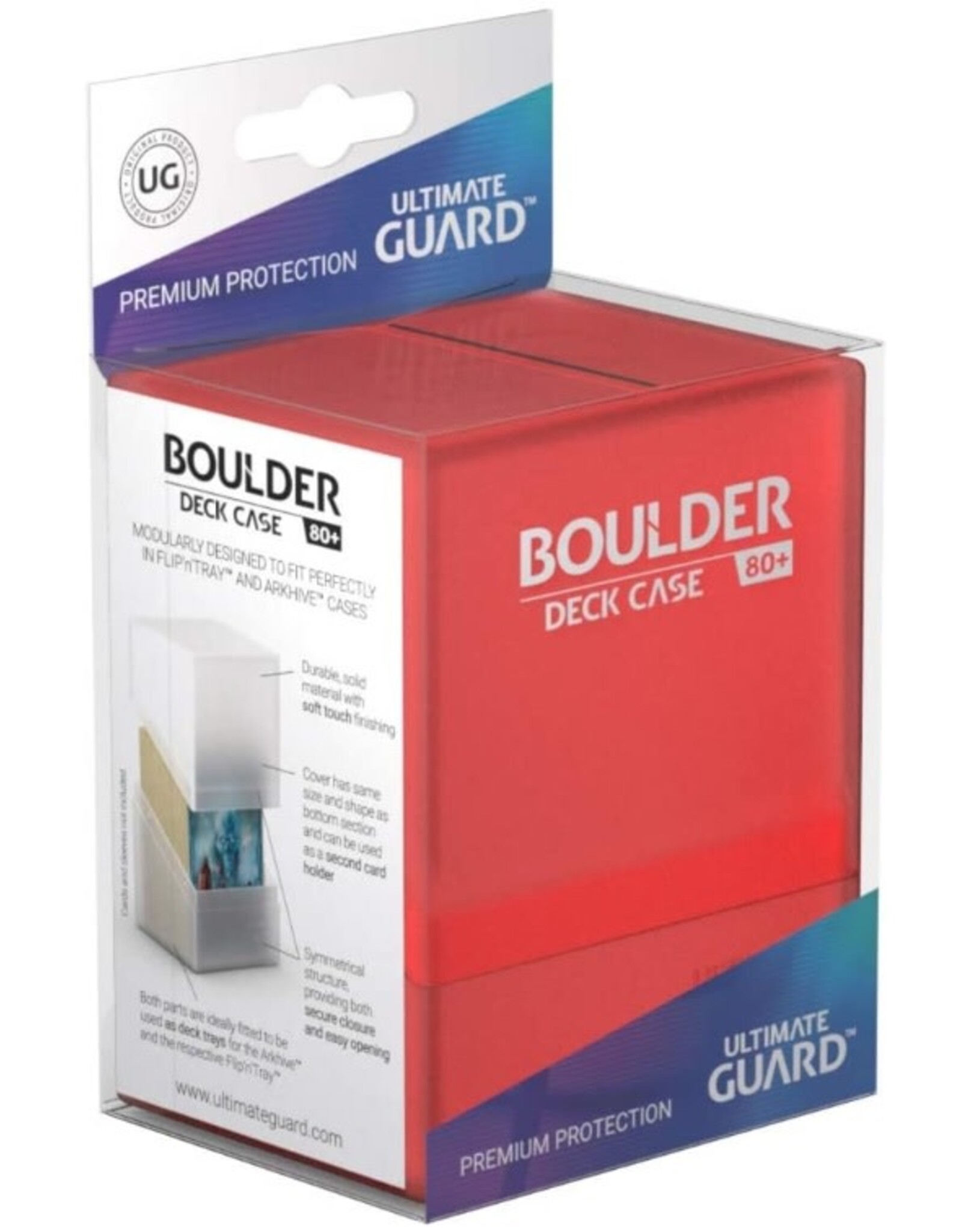 Ultimate Guard Boulder Deck Case (80+, Ruby)