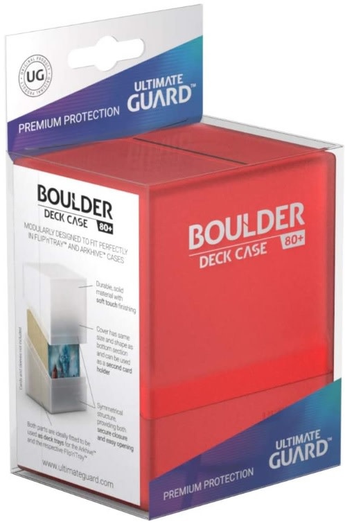 Ultimate Guard Boulder Deck Case (80+, Ruby)