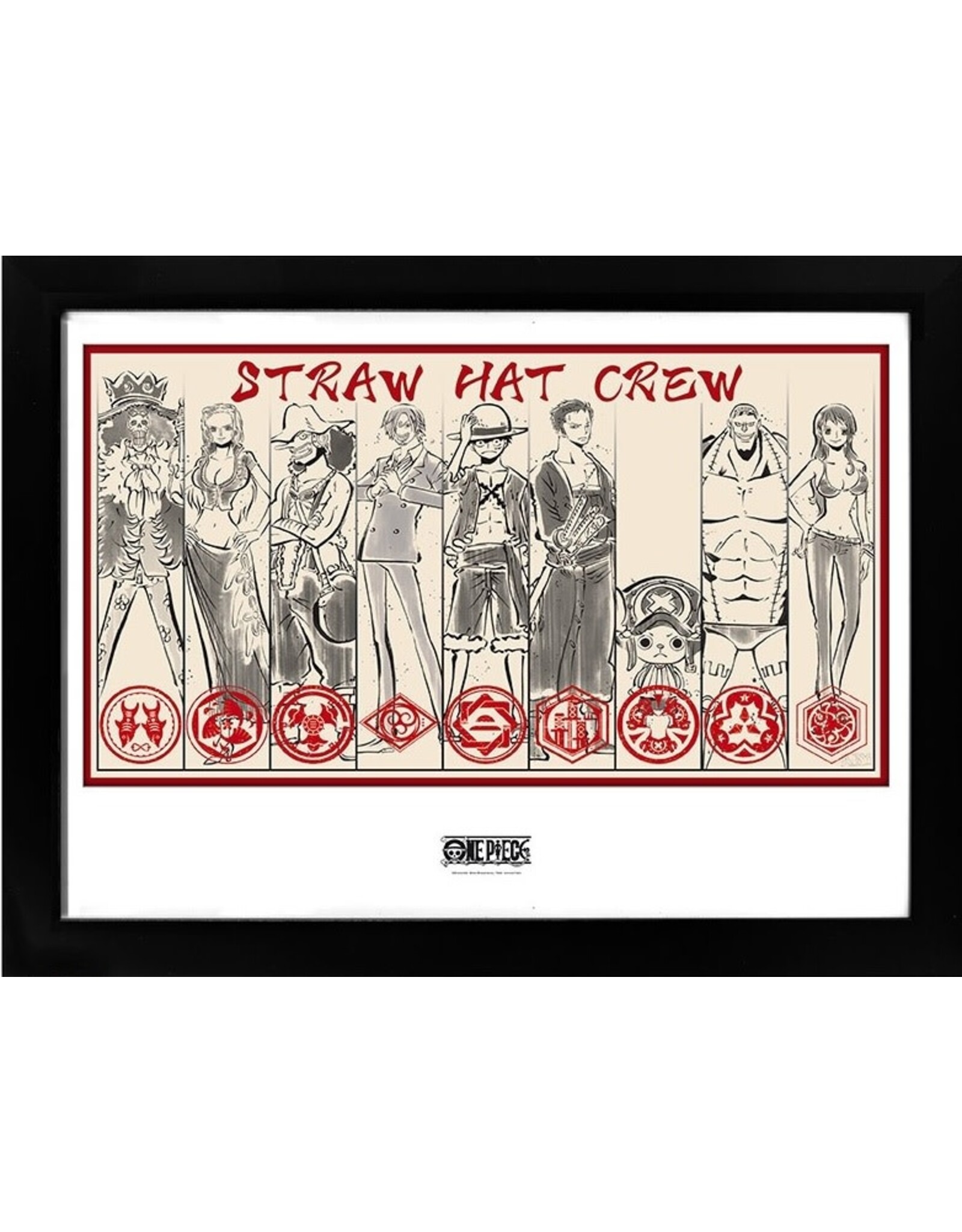 One Piece - Straw Hat Crew Framed Poster