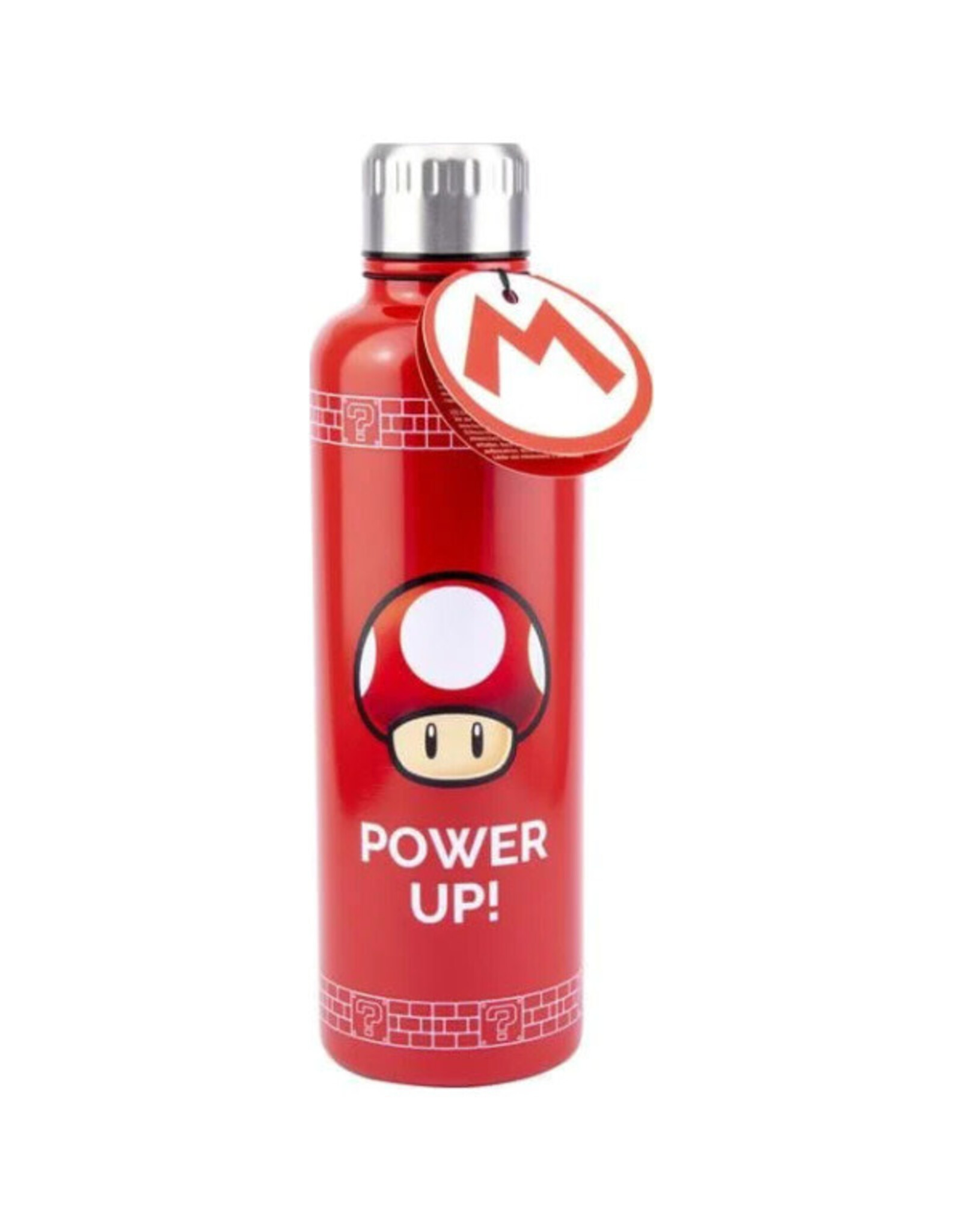 Paladone Nintendo - Mario Power Up! Red Mushroom - Metal Water Bottle