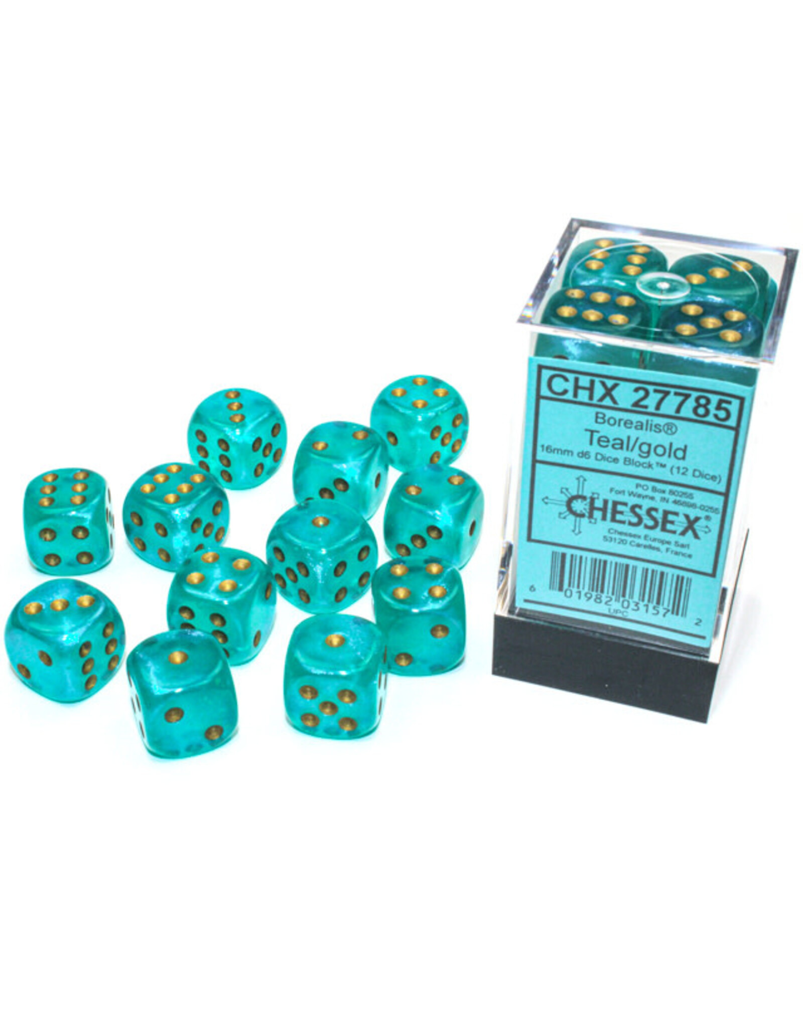 Chessex - Borealis Teal/Gold