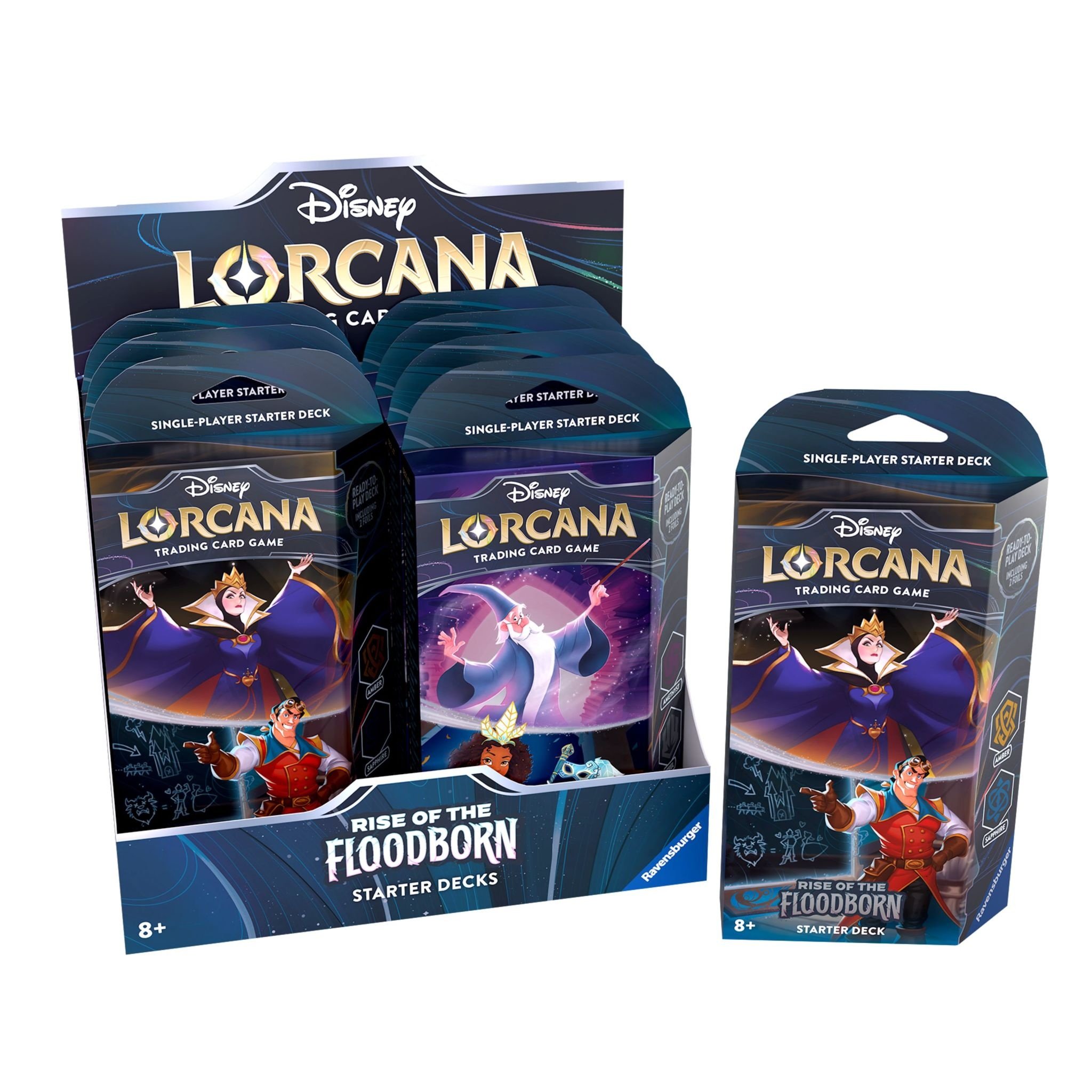 Ravensburger Disney Lorcana - Rise of the Floodborn (Amethyst/Steel)- Starter Deck