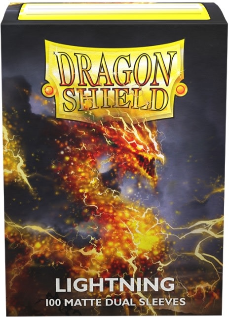 dragon shield Trading Card Sleeves (Dual Matte Lightning) 100ct