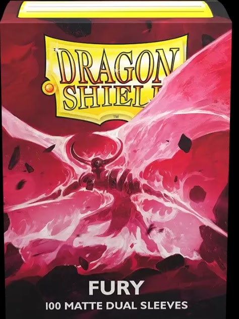 dragon shield Trading Card Sleeves (Dual Matte Fury) 100ct