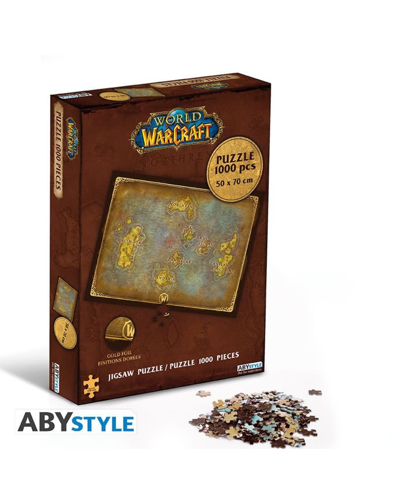 Ravensburger World of Warcraft - Azeroth's Map 1000 Piece Puzzle