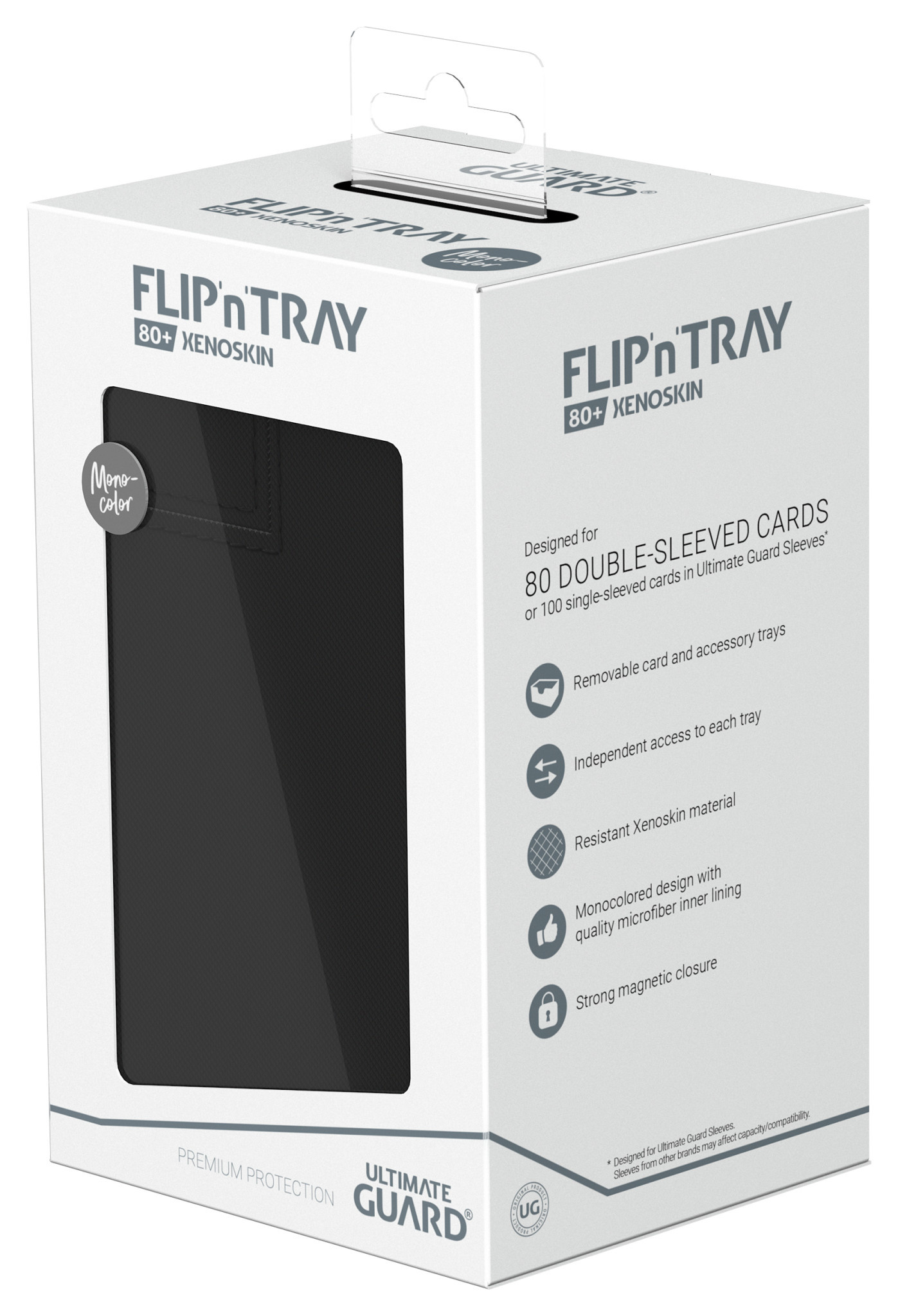 Ultimate Guard Flip n/ Tray - Trading Card Storage (Black) 80+