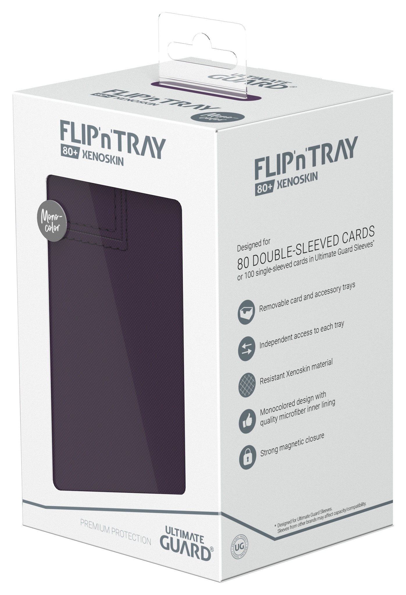 Ultimate Guard Flip n/ Tray - Trading Card Storage (Purple) 80+