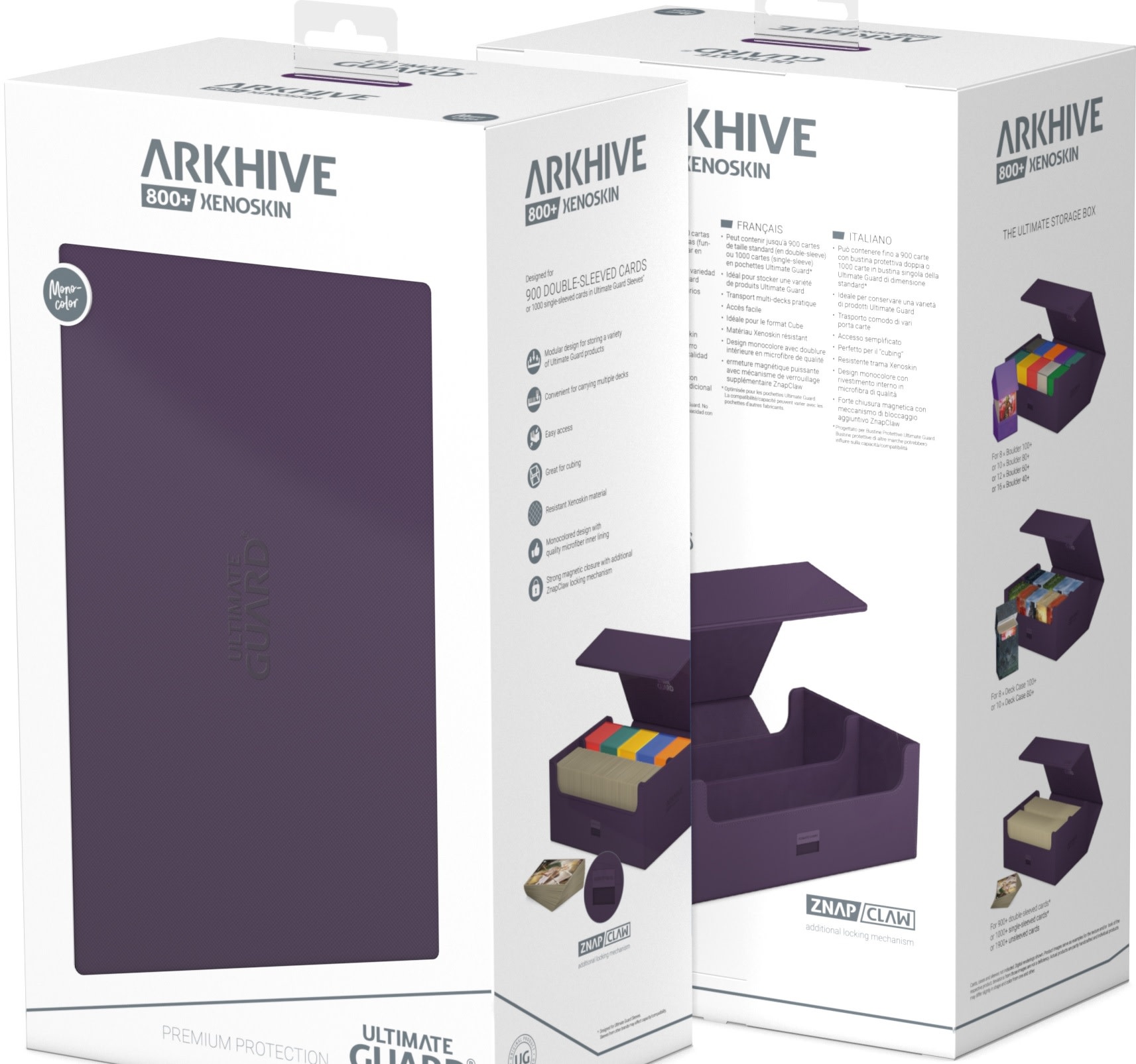 Ultimate Guard Arkhive Trading Card Storage (Purple, 800+)