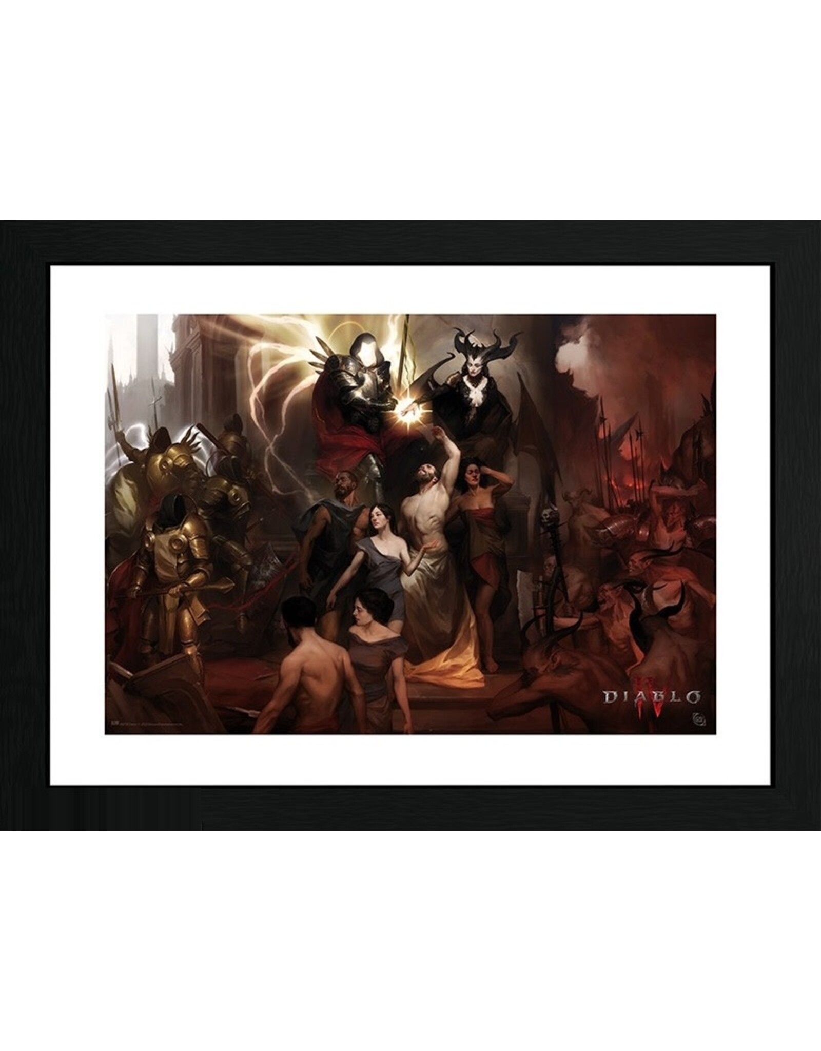 Abysse America Diablo IV Nephalmes 30x40 Framed Print