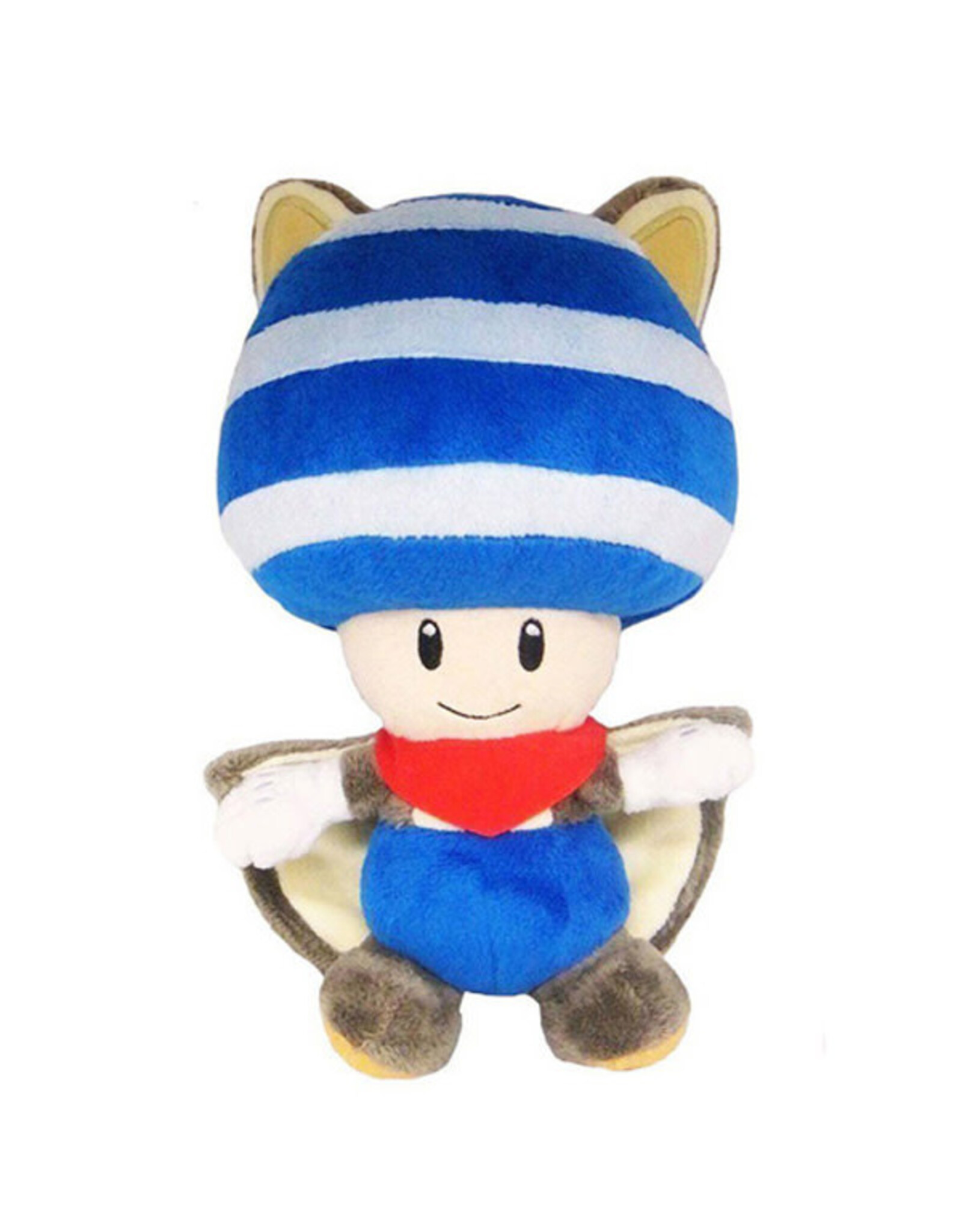 Little Buddy Super Mario Bros - Flying Squirrel  Blue Toad 8" Plush