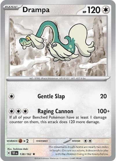 Drampa - 138/162 (Holofoil, Rare)