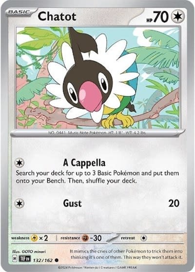 Chatot - 132/162 (Reverse Holofoil, Common)