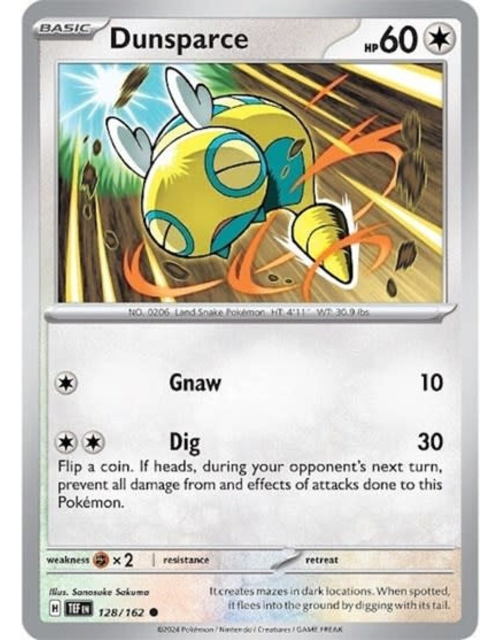 Dunsparce - 128/162 (Reverse Holofoil, Common)