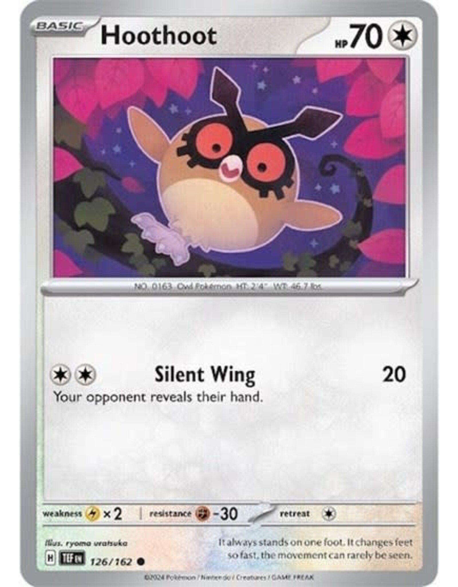 Hoothoot - 126/162 (Reverse Holofoil, Common)