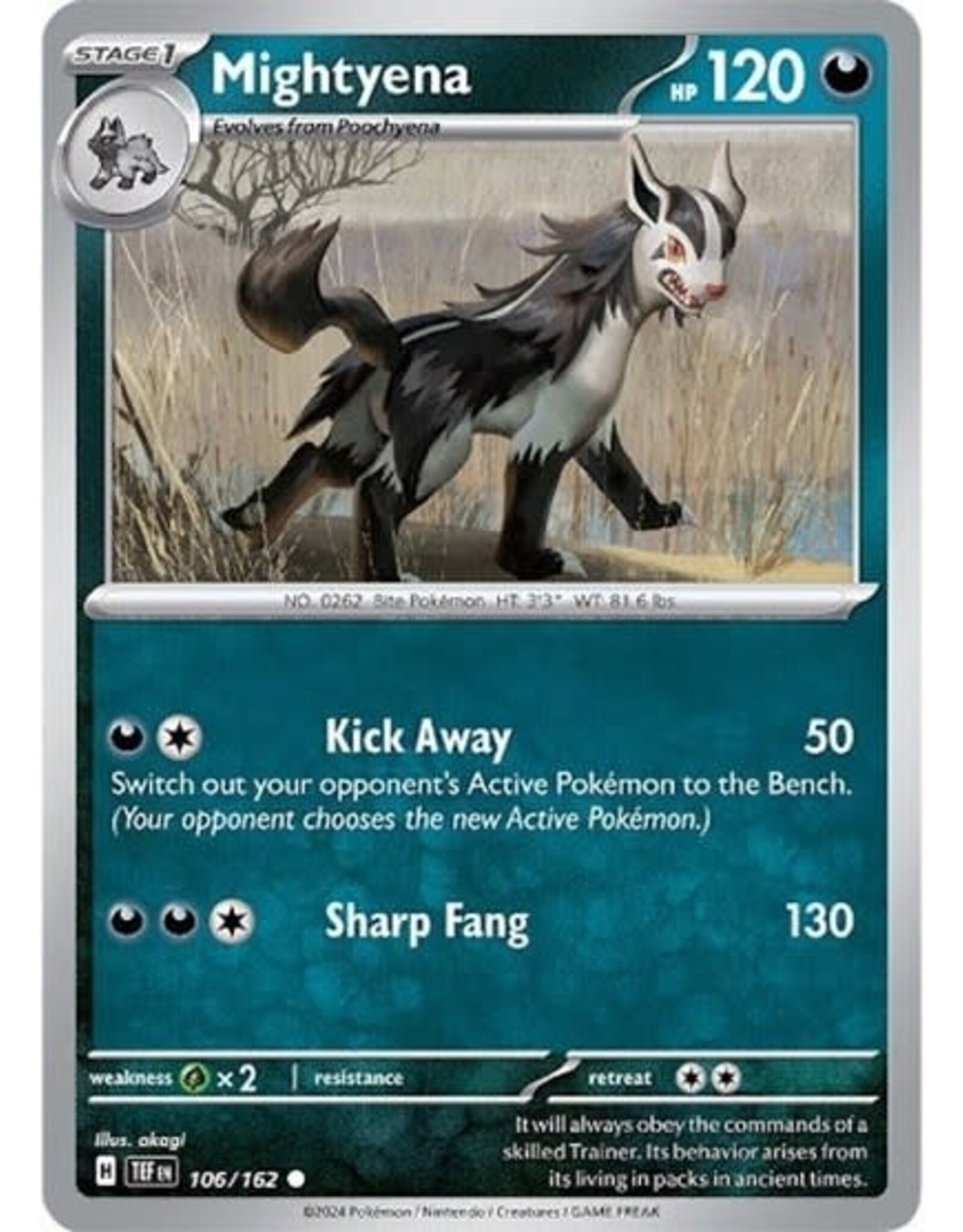 Mightyena - 106/162 (Normal, Common)