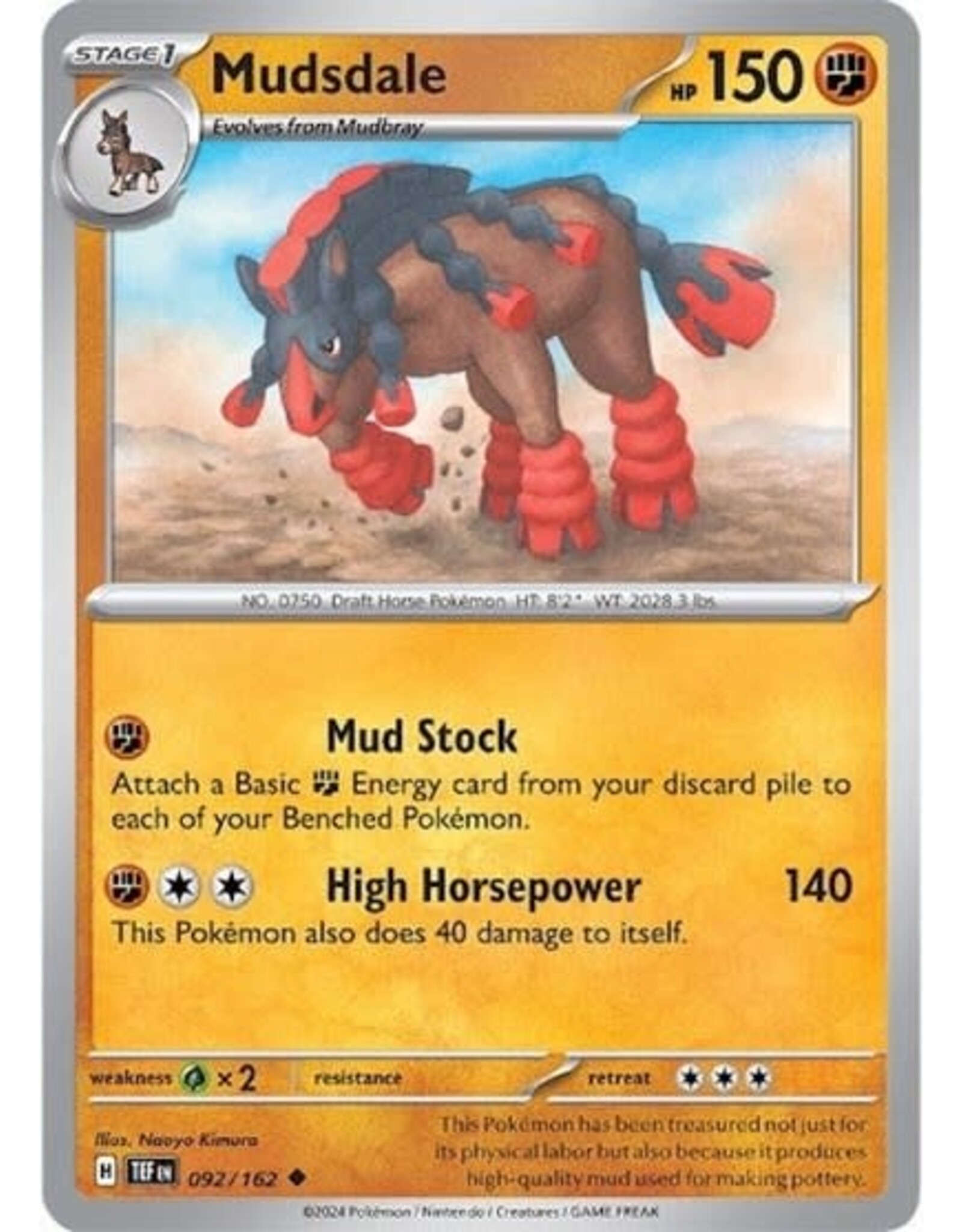 Mudsdale - 092/162 (Normal, Uncommon)